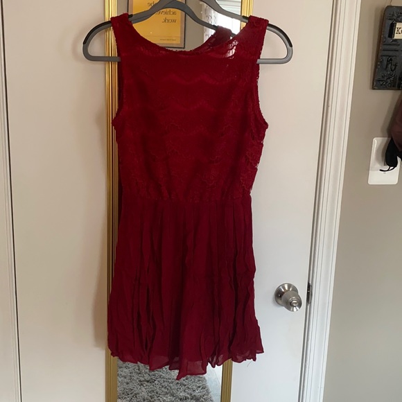 Red Lace Dress - Picture 1 of 3